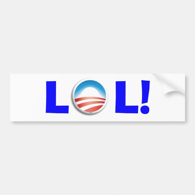 Heraus Loud lachen bei Obama Autoaufkleber (Vorne)