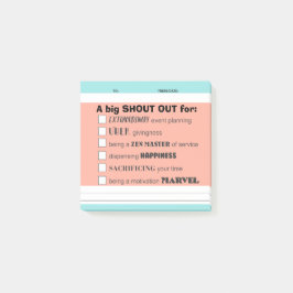 Heraus schreien post-it klebezettel