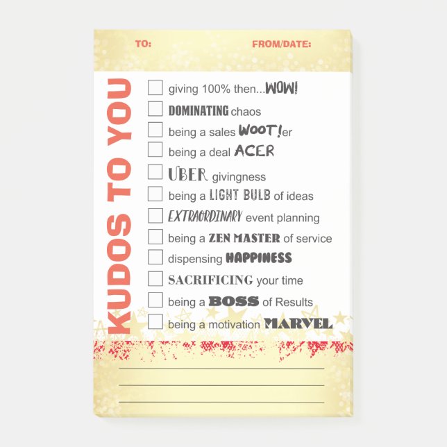 Heraus schreien post-it klebezettel (Vorderseite)