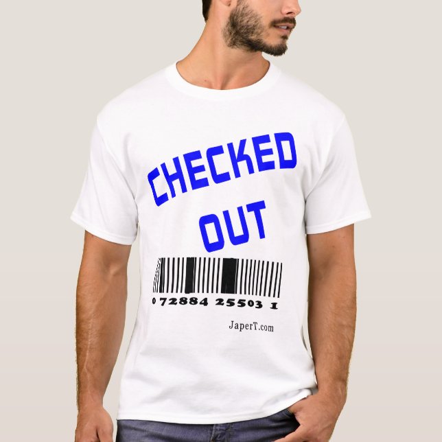 Heraus überprüft T-Shirt (Vorderseite)