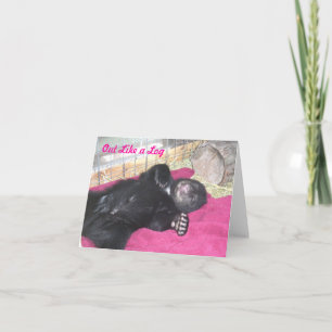 Heraus wie ein Klotz - Anmerkungs-Karte Karte