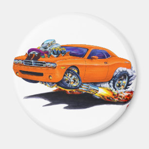 Herausforderer-Orangen-Auto 2008-10 Magnet