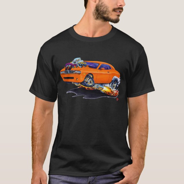 Herausforderer-Orangen-Auto 2008-10 T-Shirt (Vorderseite)