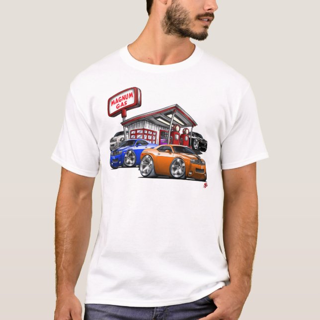 Herausforderer-Tankstelle T-Shirt (Vorderseite)