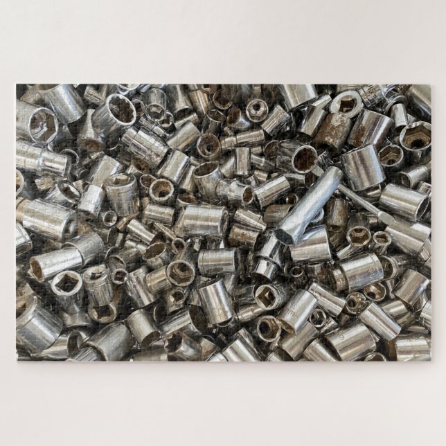 Herausforderung 1000 Stück Puzzle. "Steckdosen" Puzzle (Horizontal)