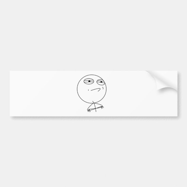 Herausforderung angenommen autoaufkleber (Vorne)