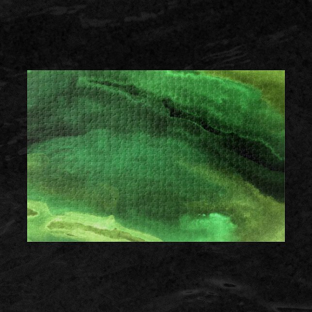 Herausforderung des grünen Abstrakten Puzzles (Von Creator hochgeladen)