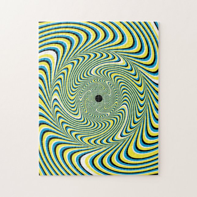 Herausforderung des Puzzles der blauen und gelben  (Vertikal)