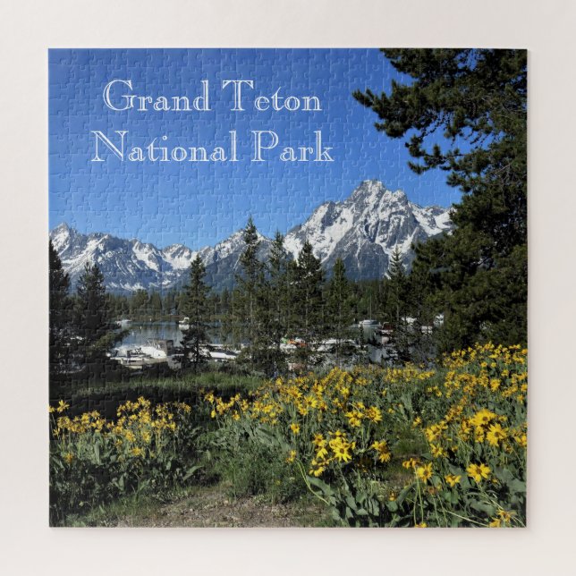 Herausforderung Grand Teton Nationalpark Jigsaw Pu Puzzle (Vertikal)