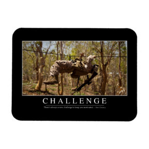 Herausforderung: Inspirierend Zitat 2 Magnet