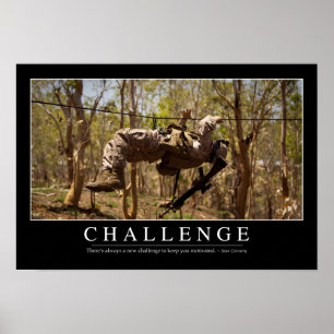 Herausforderung: Inspirierend Zitat 2 Poster