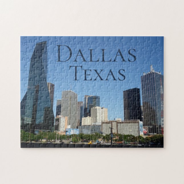 Herausforderung von Dallas Texas Skyline Puzzle (Horizontal)