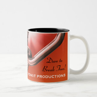 Herausforderung, zum der freien Kaffee-Tasse zu Zweifarbige Tasse