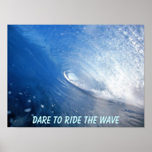 Herausforderung, zum des Welle Plakats zu reiten Poster