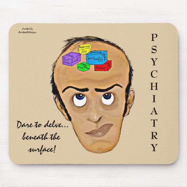 Herausforderung zum ForschenPsychiatrie Mousepad (Vorne)