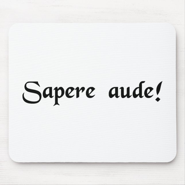 Herausforderung, zum klug zu sein! mousepad (Vorne)