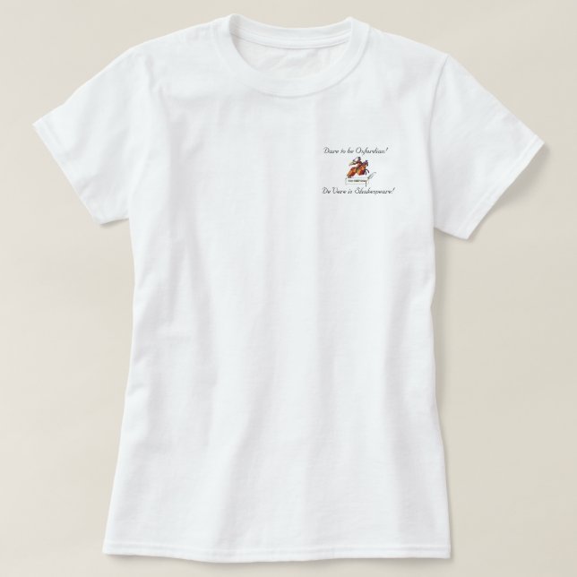Herausforderung, zum Oxfordian T - Shirt zu sein (Design vorne)