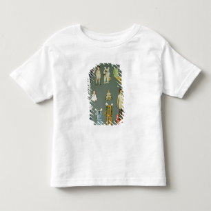 Herausgeschnittene Puppe und Kleidung, späte Kleinkind T-shirt