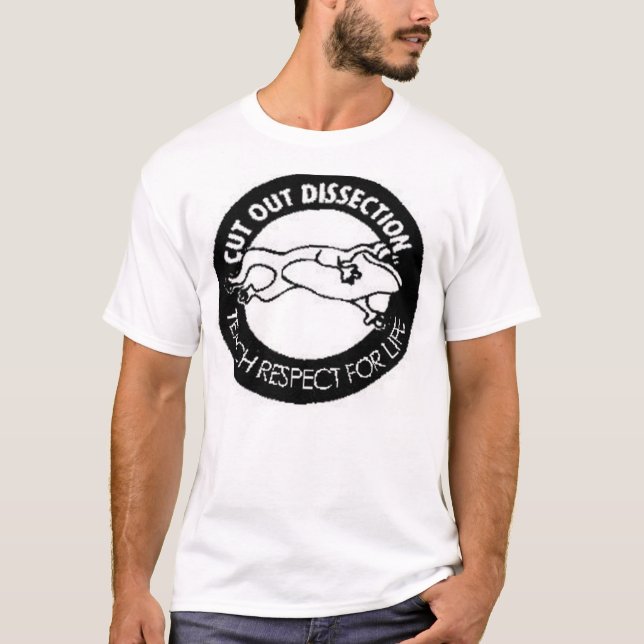 Herausgeschnittene Zerlegung T-Shirt (Vorderseite)