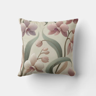 Herausragendes Orchid Print Design Kissen