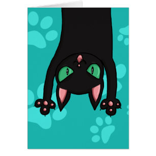 Herausspringen der schwarzen Katze