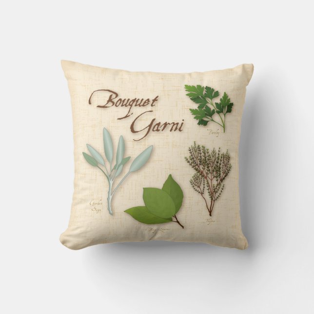 Herb Bouquet Pillow Kissen (Vorderseite)