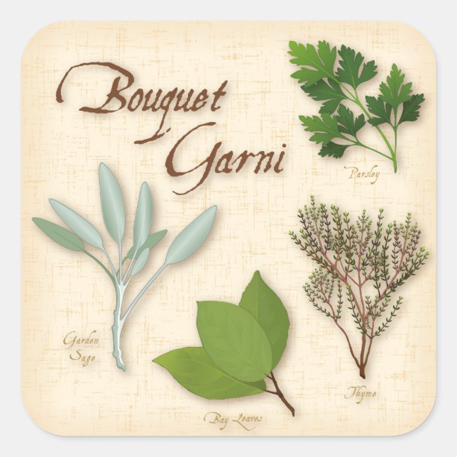 Herb Bouquet Stickers (Vorderseite)