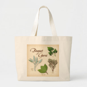 Herb Bouquet Tote Bag Jumbo Stoffbeutel