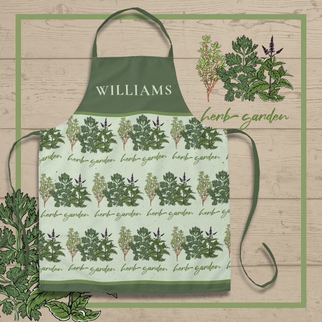 Herb Garden All-over Print-Schürze Schürze (Herb Garden Apron)