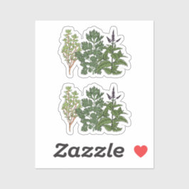 Herb Garden Custom-Cut Vinyl Sticker