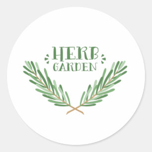 Herb Garden Runder Aufkleber