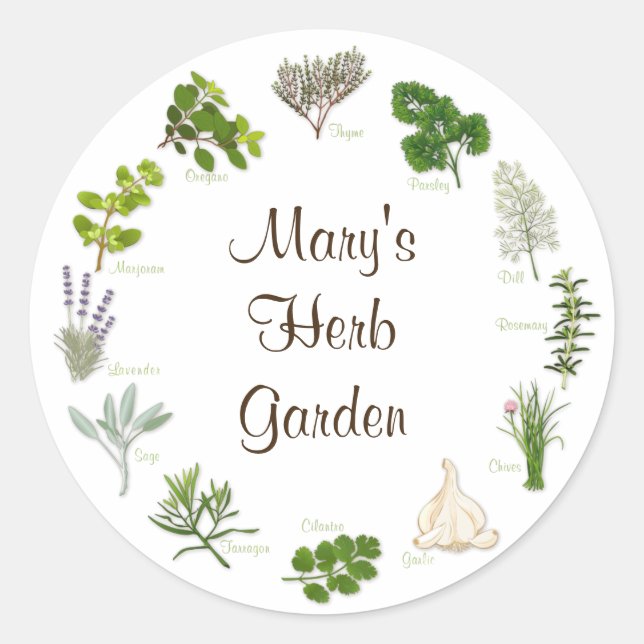 Herb Garden Stickers (Vorderseite)