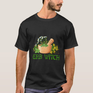 Herb Hexe Wildblumen Botanische Pflanze T-Shirt