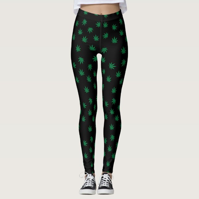 Herb - Rasta Reggae - Power Yoga Leggings (Vorderseite)