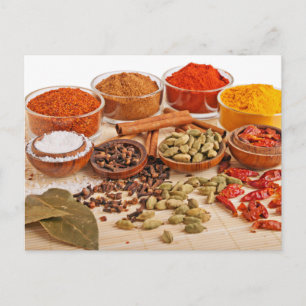 Herb Themed Postkarte