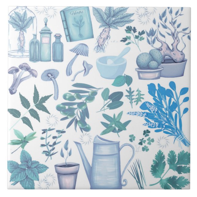 Herb Toile Fliese (Vorderseite)