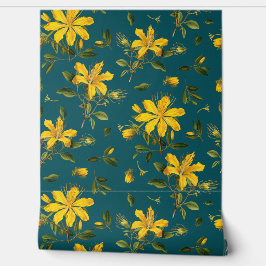 Herbal Flowers Seamless Pattern Tapete