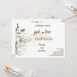 Herbal Nothing Extravagant nur Liebe Elopement Einladung