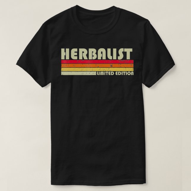 HERBALIST Funny Job Title Professionalität Geburts T-Shirt (Design vorne)