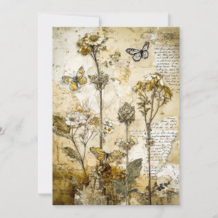 Herbarium der vergessenen Briefe Feiertagskarte
