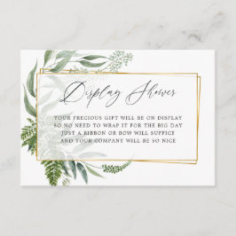 Herbarium Geometric Brautparty Display Showdusche Begleitkarte