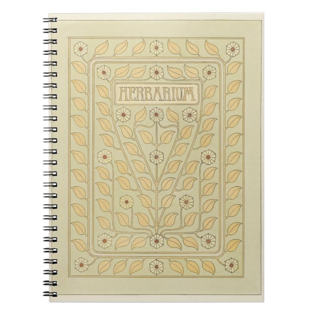 Herbarium Pflanze Gardens Journal Notizblock (Vorderseite)