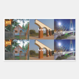 Herber Klebstoff Brasilien Tourismus Rechteckiger Aufkleber