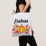 Herberge Autumn Fall Floral Pumpkin Wedding<br><div class="desc">Hostess Blumen,  Kürbis,  fallen tote Tasche. Ideal für Brautparty,  Bachelorette.</div>