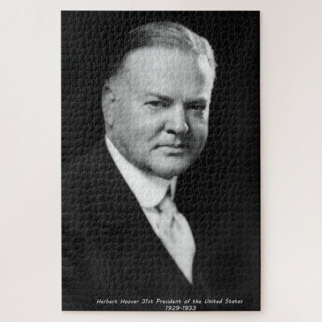 Herbert Hoover 31. Präsident USA Puzzle (Vertikal)