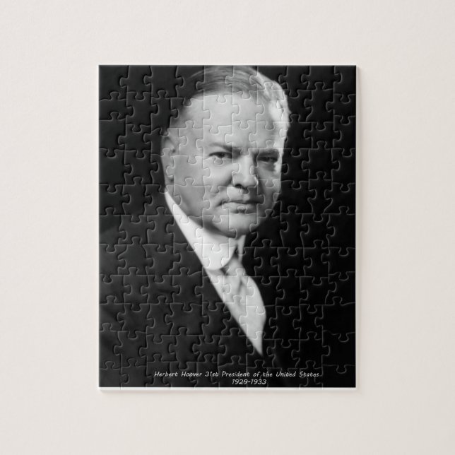 Herbert Hoover 31. Präsident USA Puzzle (Vertikal)
