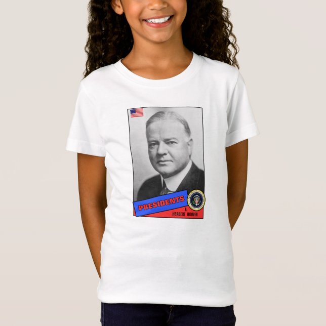 Herbert Hoover Baseball Card T-Shirt (Vorderseite)