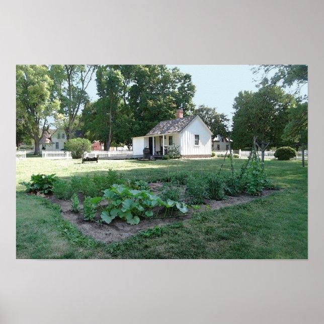Herbert Hoover Birthplace Hütte, Iowa Poster (Vorne)