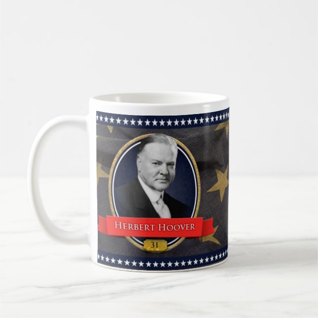 Herbert Hoover historische Tasse (Links)