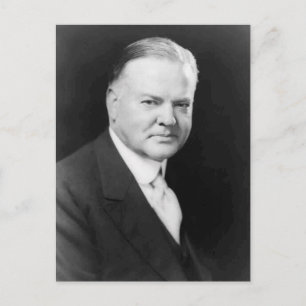Herbert Hoover Postkarte